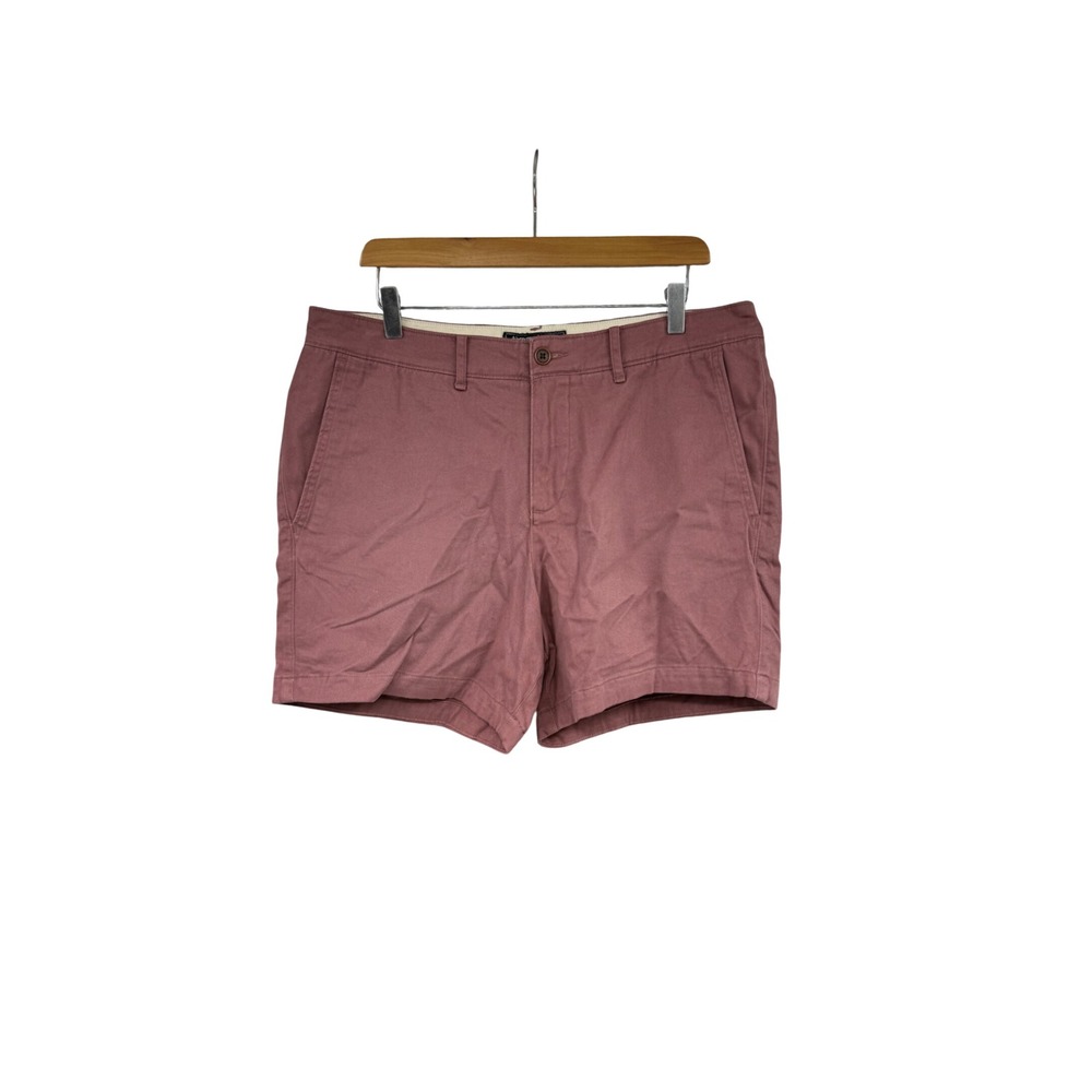 Abercrombie & Fitch Mens Mauve Pink Chino Shorts Size 34 Stretch Cotton Twill